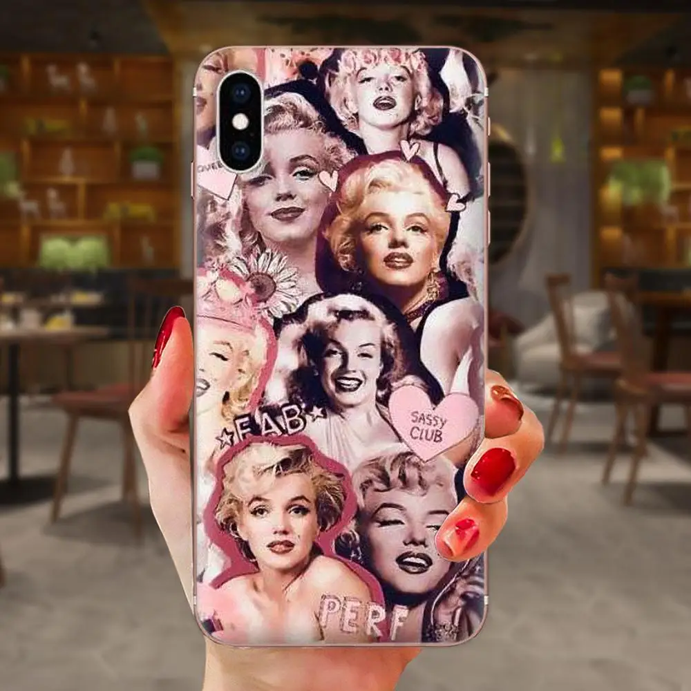 Мягкий ТПУ мобильный Мэрилин Монро Мода для Xiaomi Redmi Mi 4 7A 9T K20 CC9 CC9e Note 7 8 9 Y3 SE Pro Prime Go