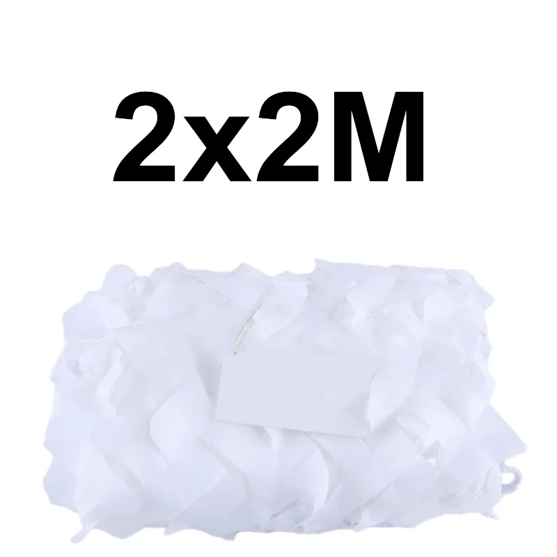 White 2x2M LOOGU белый джунгли усиленная беседка камуфляжная сеть военный садовый тент скрытый сетчатый Камуфляжный сетчатый забор крышка 2x6 2x7 3x5 2x5 4x3 навес беседка Fete - Цвет: White 2x2M