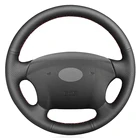 Искусственная кожа черного цвета для Hyundai Azera 2005-2010 Sonata NF NFC 2005-2010 Kia Carens 2007-2011