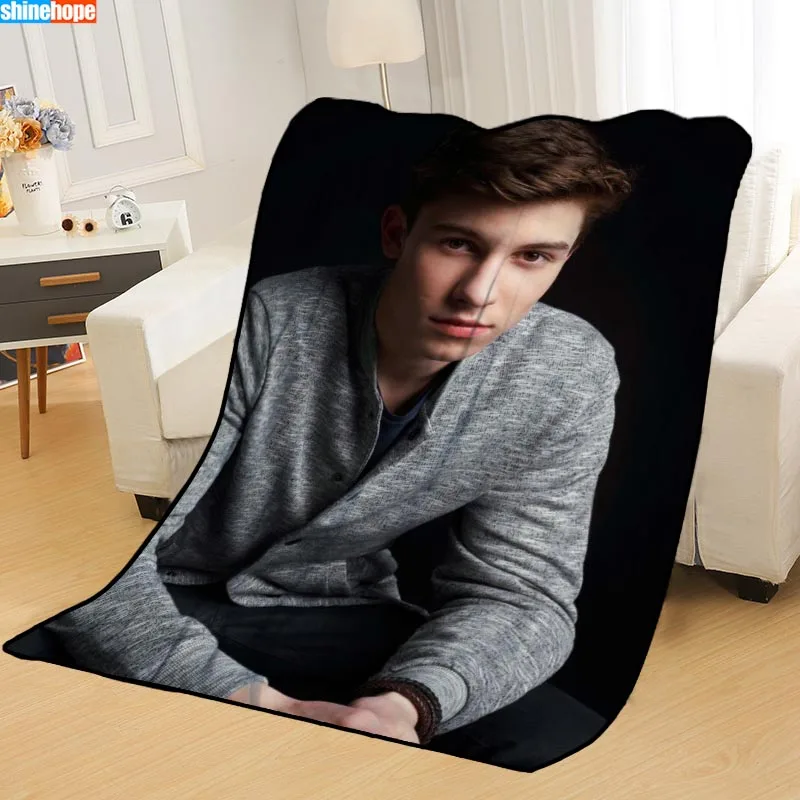 

Personalized Blankets Custom Shawn Mendes Blankets for Beds Soft TR DIY Your Picture Dropshipping Throw Travel Blanket