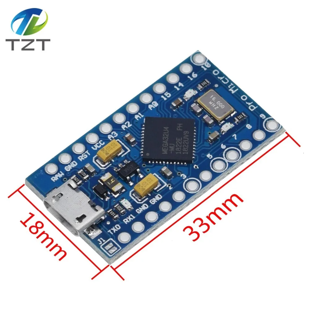 Завеса Pro Micro ATmega32U4 5V 16 МГц заменить ATmega328 для Arduino Pro Mini с 2 Row штыревые для Leonardo Mini Usb Интерфейс