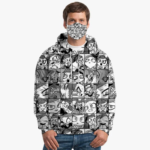 

Новинка 2022, толстовки с объемным рисунком в стиле Харадзюку с надписью «Моя геройская Академия», Мужская забавная толстовка с рисунком из м...