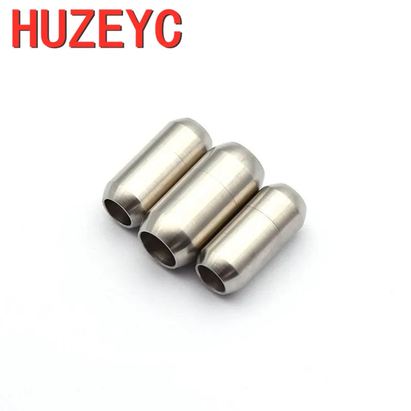 10pcs/Lot Wholesale 6MM Stainless Steel Solid Magnetic Clasps Leather Cord Bracelet Magnet Buckle DIY Jewelry Making Accessories