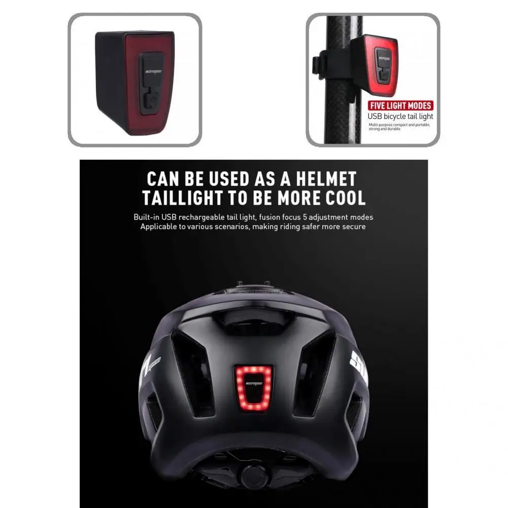 

Lightweight Super Bright High Strength Helmet Tail Light for Riding