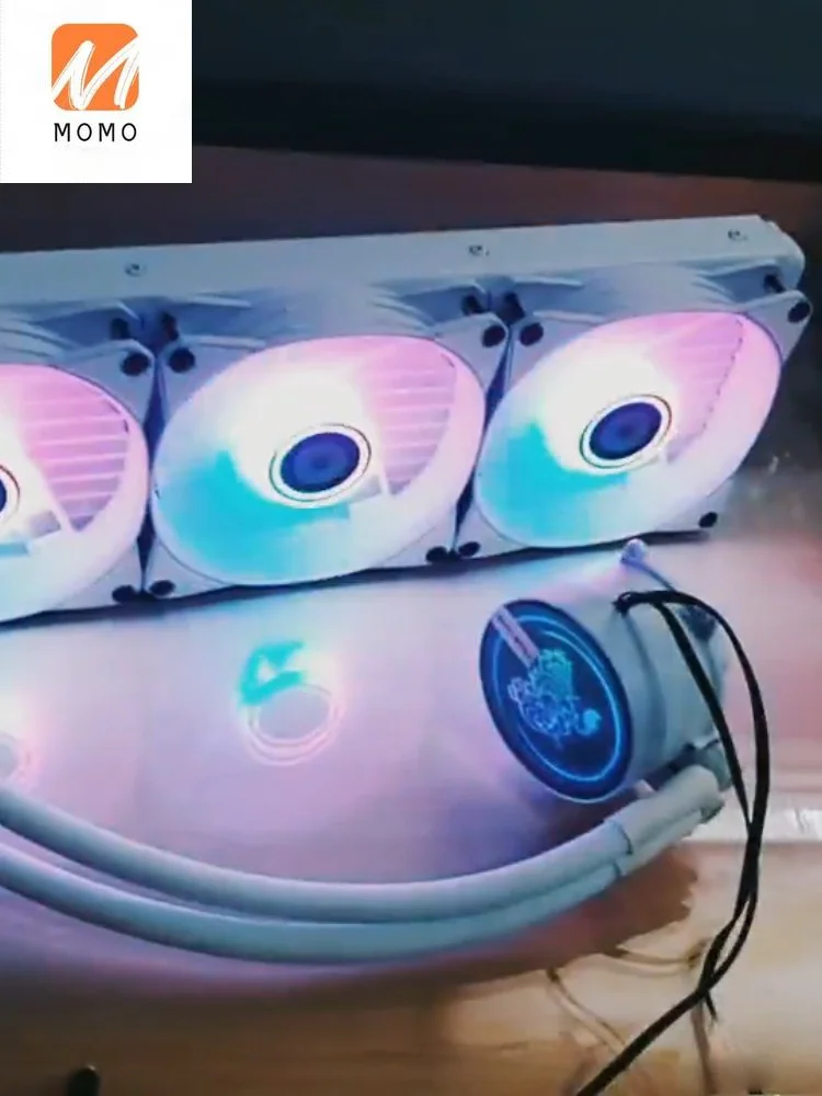 

high quality Liquid cooling system cpu water Cooler 360mm dc fans processor radiator triple fans white color
