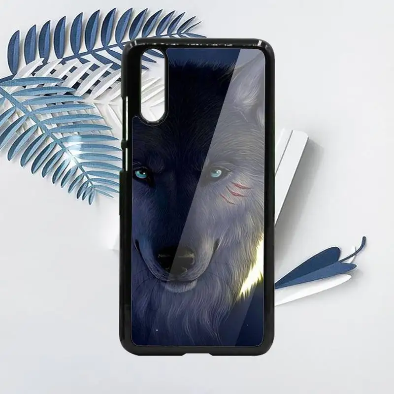 

The moon Wolf horror animal Phone Cases PC For Samsung galaxy S note 8 9 20 10 e lite2019 plus pro ultra