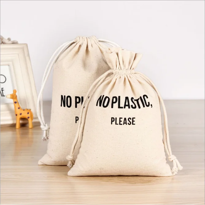 

The New Customize the Logo Cartoon animated alphabet Printed Drawstring Bags Candies Food Cookie Packaging Canvas Bag
