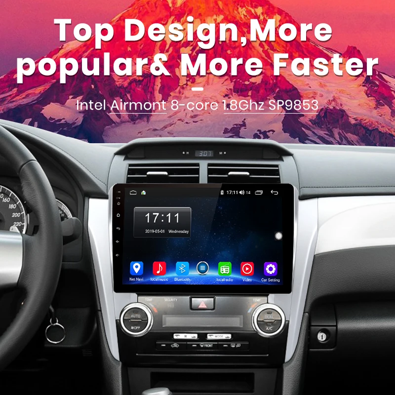 Junsun V1 pro 4G+ 64G CarPlay DSP Android 8,1 автомобильный Радио Мультимедиа стерео плеер gps для Toyota Camry 8 50 55 2011- 2Din DVD