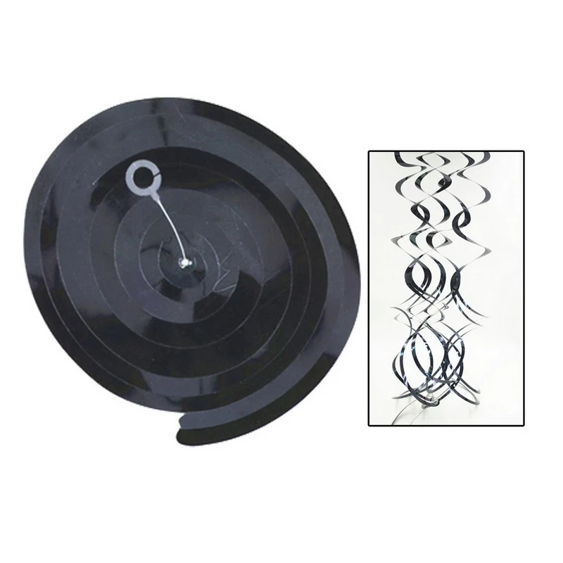 6 шт./упак. гирлянда завитки из фольги баннер вечерние принадлежности спирали ПВХ