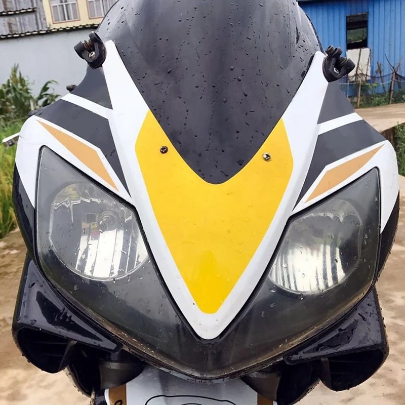 Черный двойной пузырь лобовое стекло Windsn для Honda CBR 600 F4I 2001 2008 2002 03 04 05 06 07