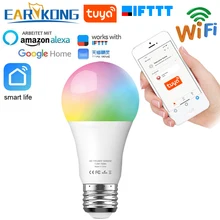 Лампа Tuya смарт-лампочка WiFi E27 совместима с Alexa Google Home IFTTT Tuya приложение таймер диммер для AC 100-240 В 7,5 Вт