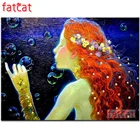 FATCAT абстрактные Эльф Девушка 5d diy алмазная живопись полный квадратный круглый дрель Алмазная вышивка наборы искусство украшения дома AE2805