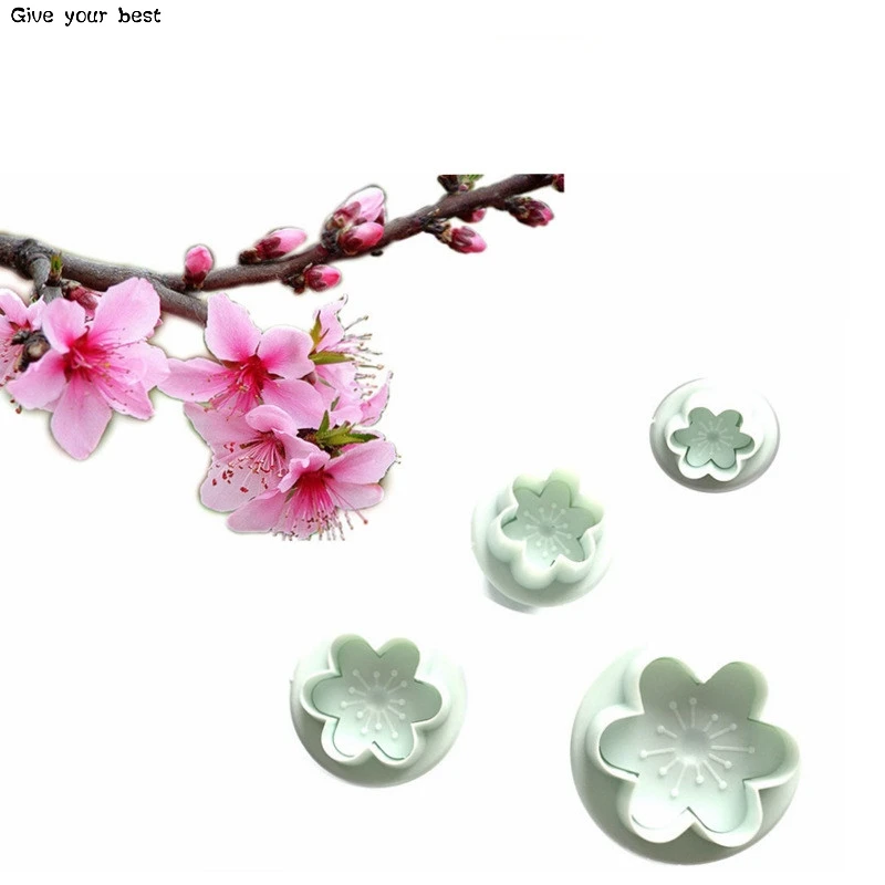 4 шт./лот высококачественные пластиковые формочки для печенья в форме