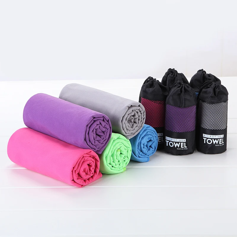 

Двухстороннее бархатное спортивное полотенце, однотонное быстросохнущее полотенце для фитнеса, йоги, плавания, водных видов спорта, новинк...