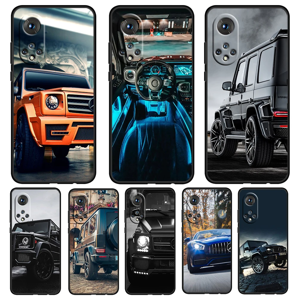 

Sports Cars Cool For Honor 50 30 V30 View 20 20E X20 Play5 5T Magic3 Pro Plus SE Lite 5G Black Soft TPU Phone Case