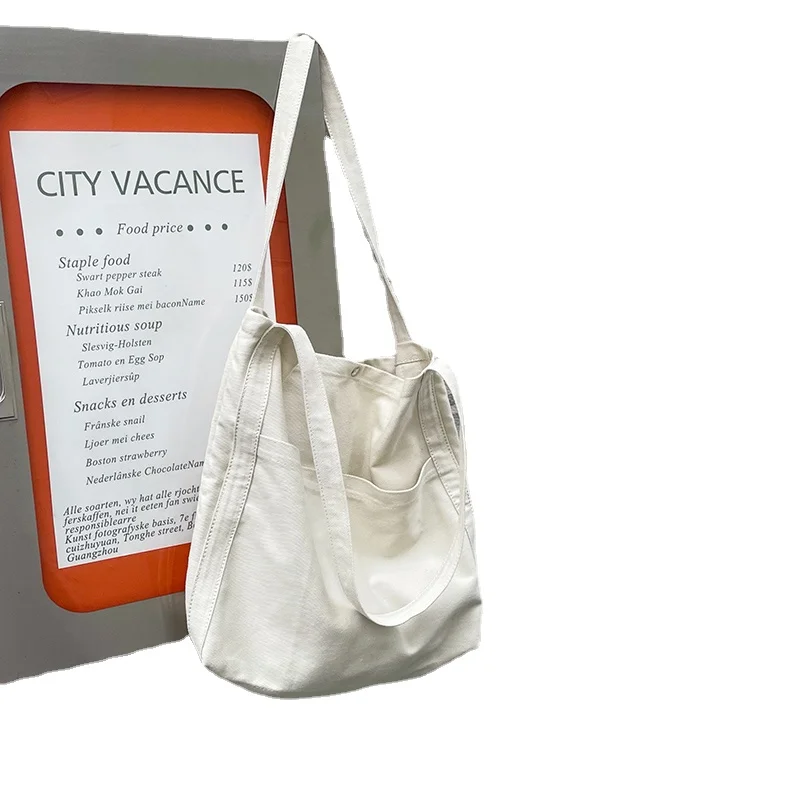 

Student Bag Canvas Bag Large Capacity Class Bag Shopping Bag Computer Bag Shoulder Bag Casual Handbag Girls Bag Ladies Bag