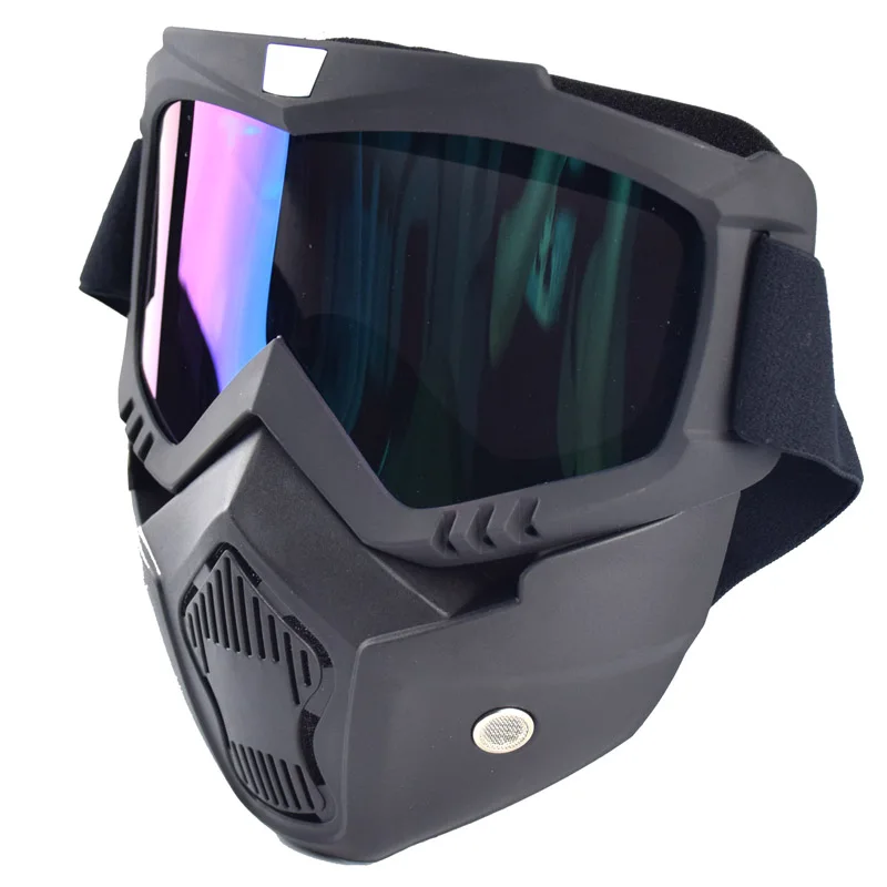 Мотоциклетные очки шлем Ретро съемные модульные для открытого лица катания на