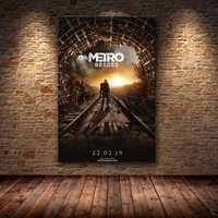 metro exodus game poster artwork canvas painting wall art nordic decoration home modern poster for living room print pictures