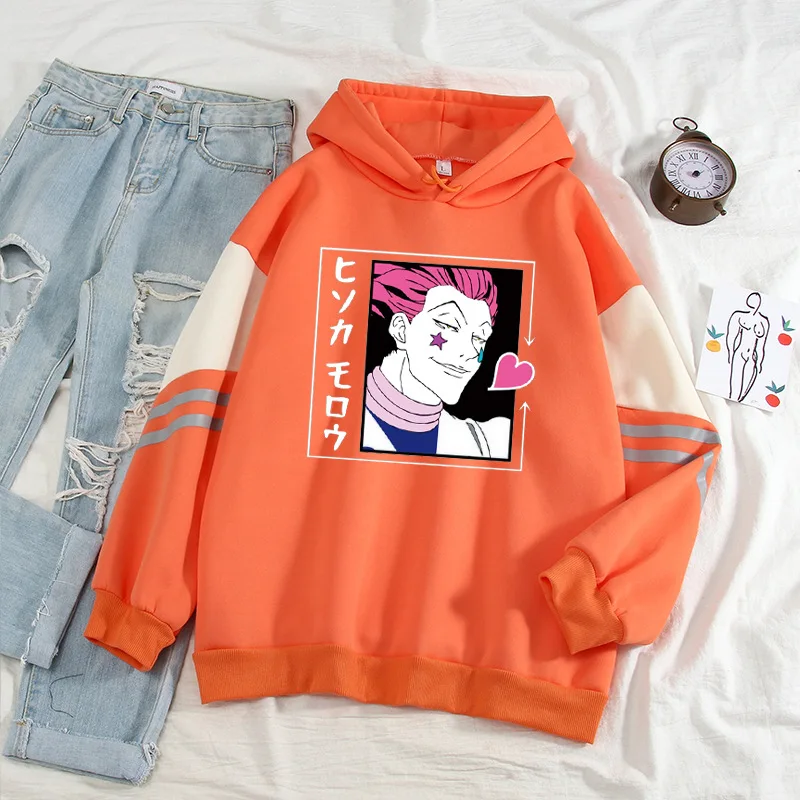 

Hunter X Hunter Women Pullovers Hoodies Sweatshirts Killua Zoldyck Hisoka Anime Hoody Akatsuki Clothes Streetwear Pullover Tops