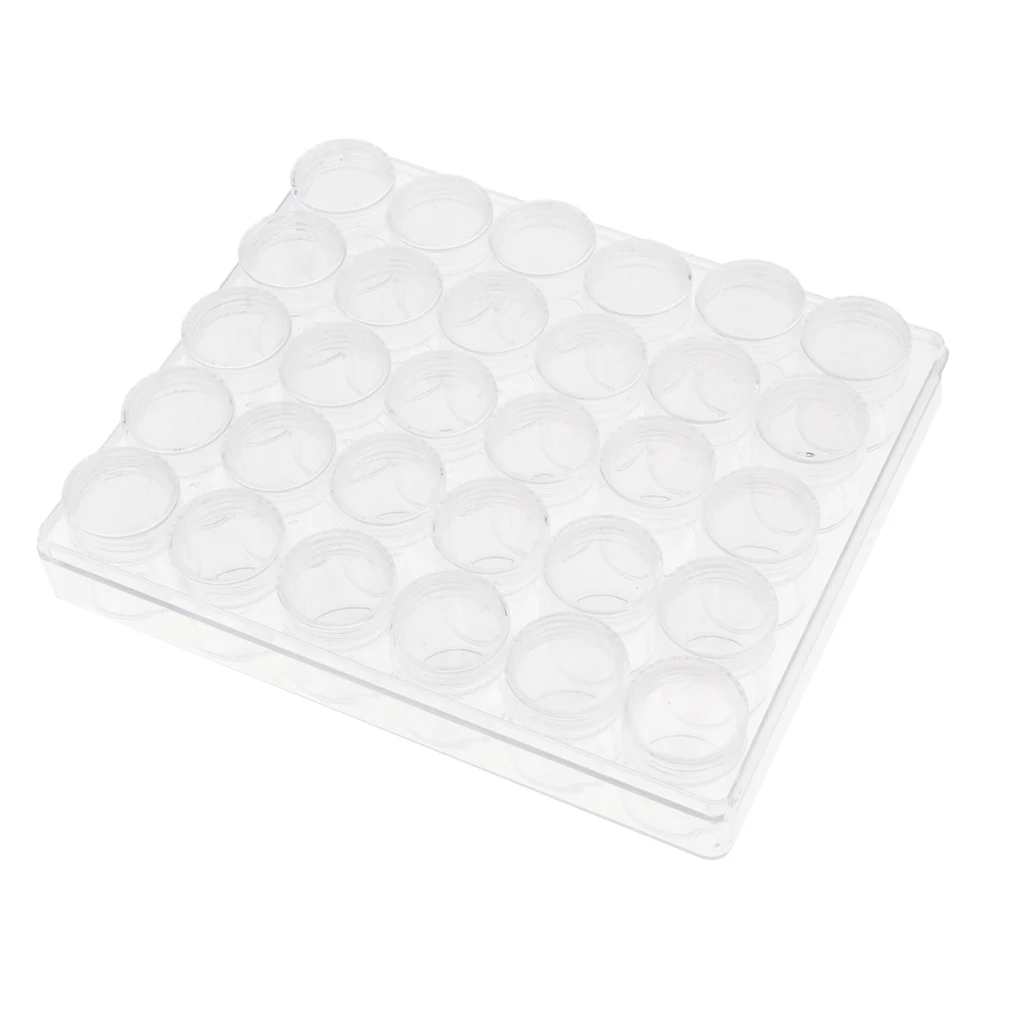 

30PCS 6g Empty Refillable Clear Travel Plastic Jar Pot Cosmetic
