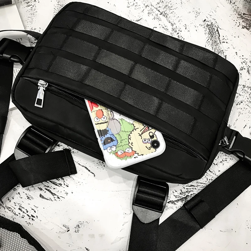 Мужская нагрудная Сумка-жилет водонепроницаемая тактильная уличная одежда в