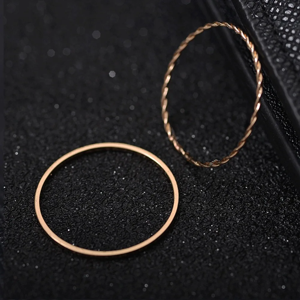 4 шт/2 комплекта Тонкий цвета розового золота укладки Тарельчатая комплект