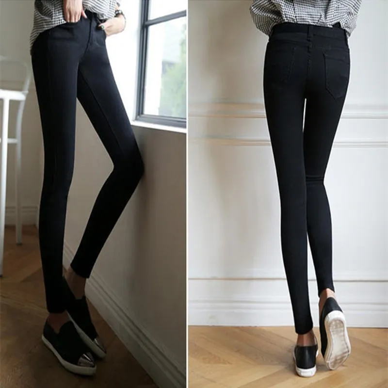 

Clearance Sale Women's Jeans Mid Waist Stretch Skinny Denim Trousers Long Pants Fashion Sexy Slim Elastic Pencil Pants Plus Size