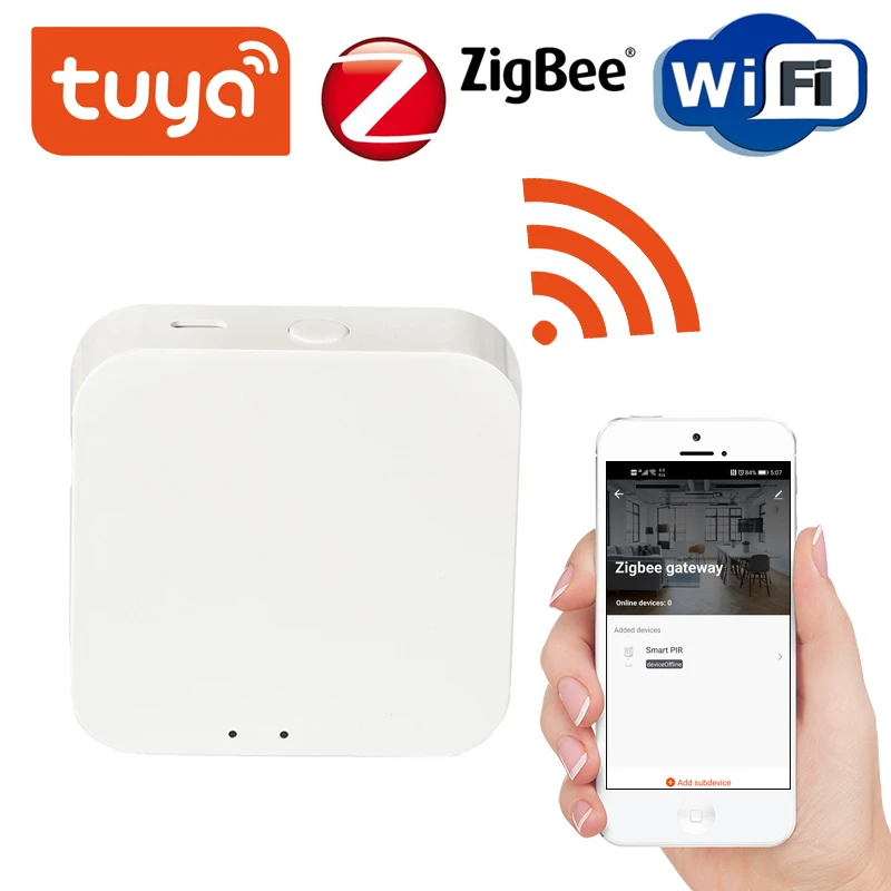 Tuya ZigBee шлюз концентратор умный дом устройство Поддержка добавить приложение