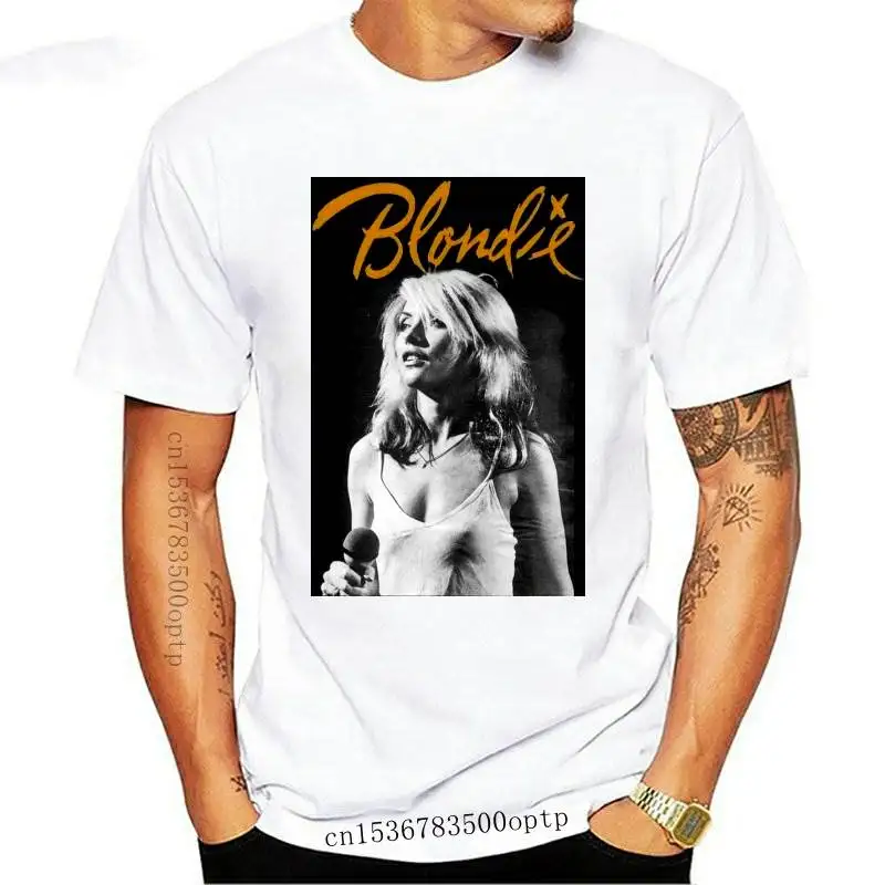 

New Detoils obout Blondie tee punk rock bond Debbie Horry ond Chris Stein T-shirt S M L XL 2XL 3XL