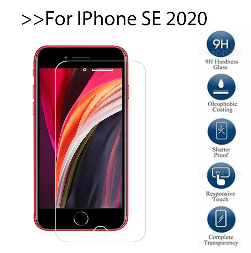 3pcs tempered glass for apple iphone se 2020 protective glass screen protector for iphone se 2020 ip ifone se protective film free global shipping