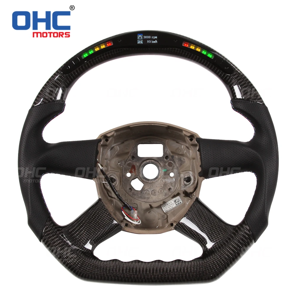 

Performance 100% Real Forged Carbon Fiber LED Display Steering Wheel compatible for Aud-i A1 A2 A3 A4 A5 RS3 RS4 RS5 S3 S4 S5