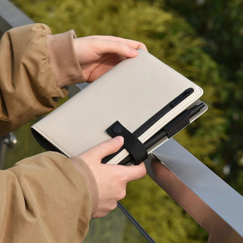 

Youpin KACOGREEN BUCKLE Notebook Paper PU Leather Card Slot Wallet Book For Office Travel Notebook Note Pad Smart Home/KACO Pen