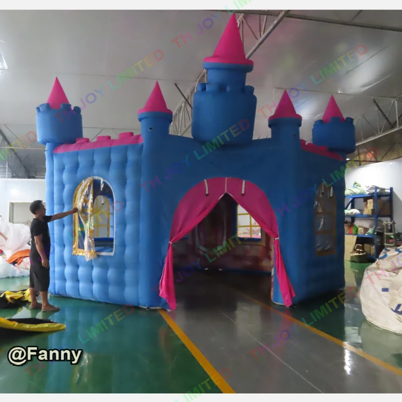 Надувной дворцовый домик палатка новый дизайн Надувная церковь 6x5 м | Игрушки и
