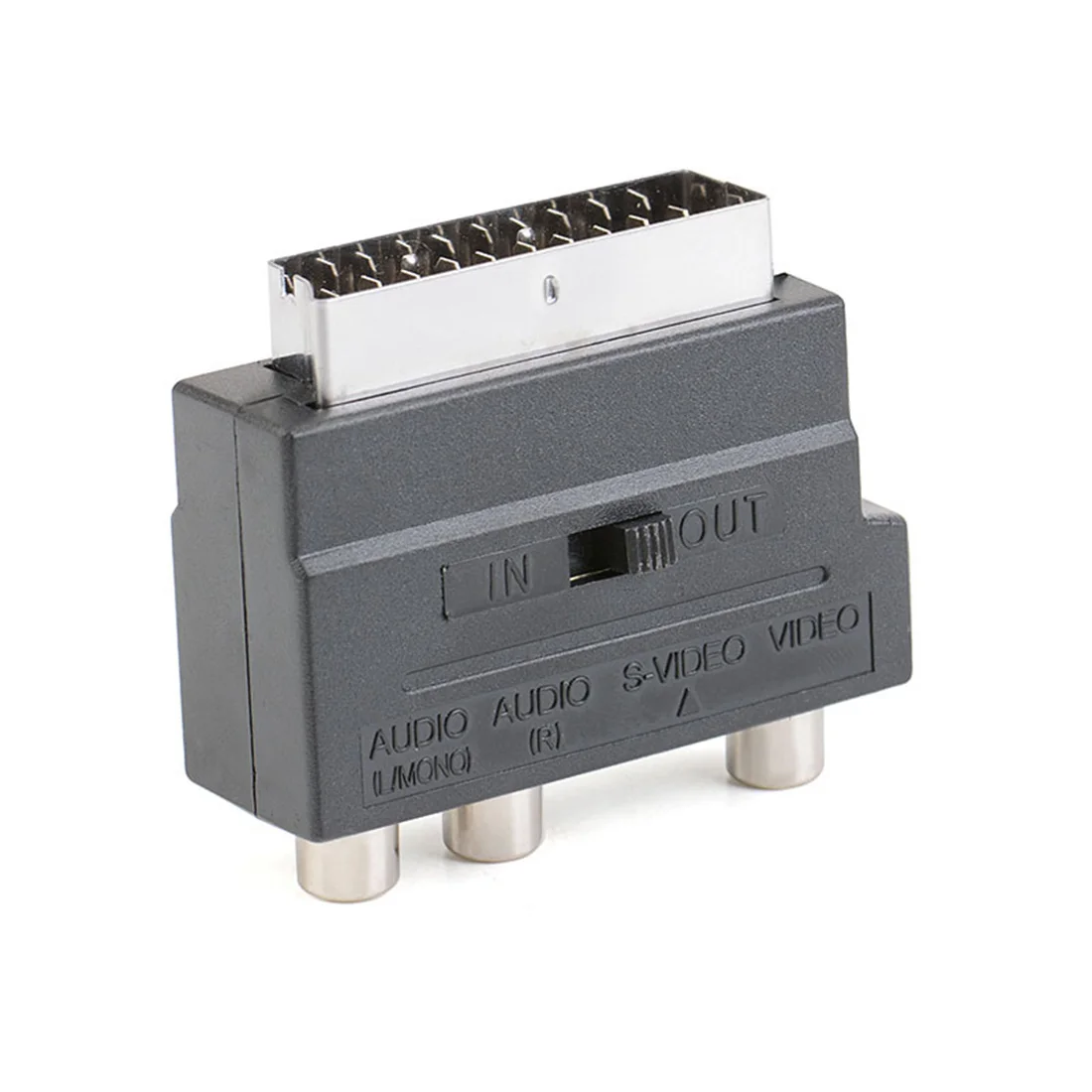 Адаптер RGB Scart на 3 RCA S Video Композитный AV TV Audio для видео DVD рекордера телевизора