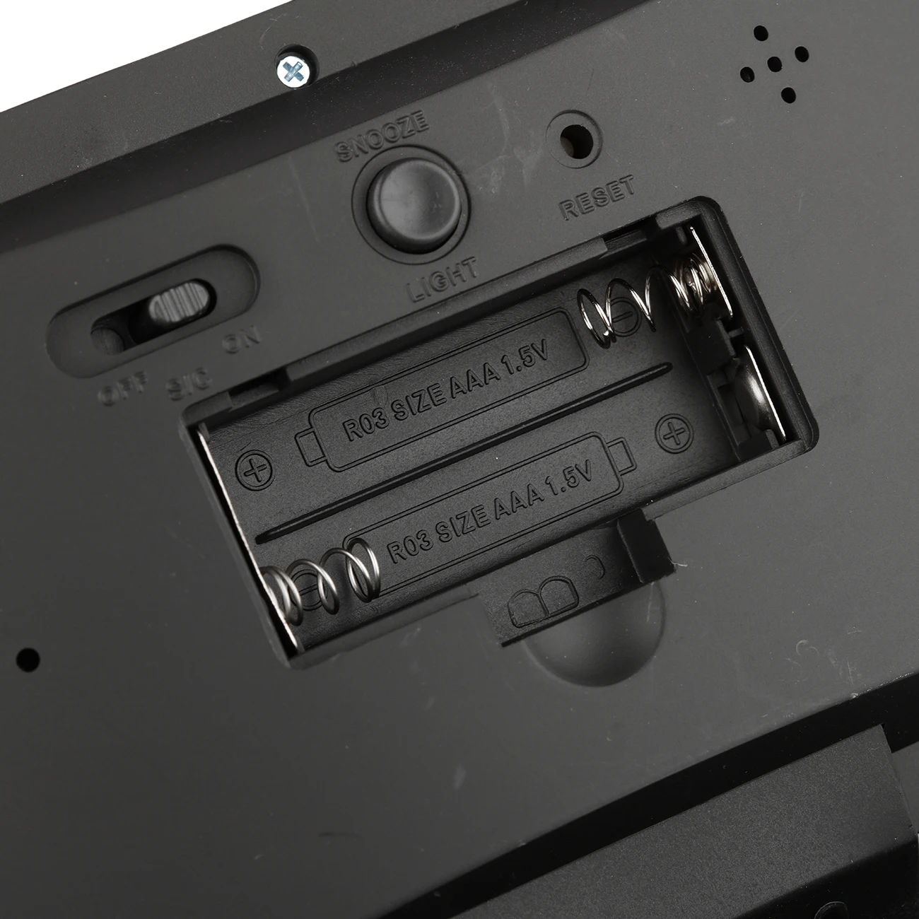 

LED Digital Projection Alarm Clock Loud Snooze Calendar Weather Color Display Humiture Calendar Voice-controlled Weather Clock