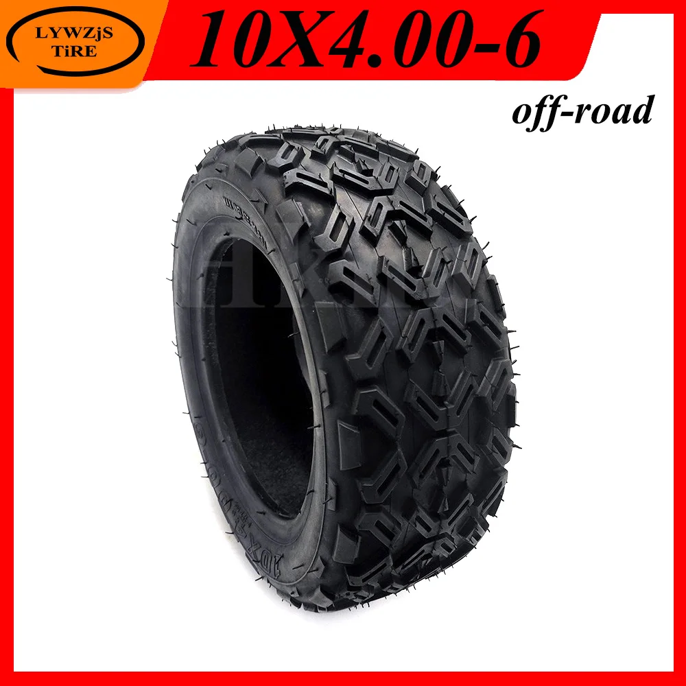 Износостойкая утолщенная бескамерная шина для электрического скутера 10x4.00-6 |