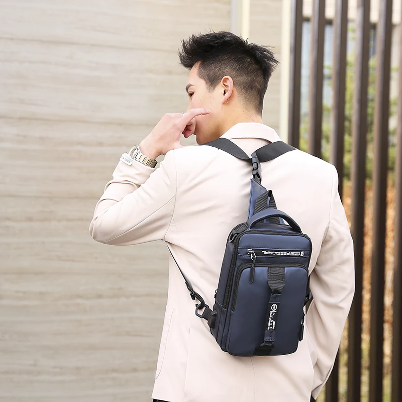 

AOTTLA 2021 New Multifunction Chest Bag Shoulder Messenger Bag Casual Fashion Men's Backpack Travel Small Bags Tote Bag For Male