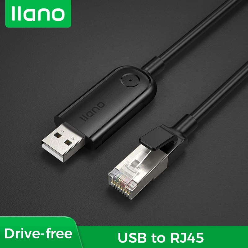 LLANO USB To RJ45 Console Cable Serial Adapter For Cisco Router Computer Converter USB Cable Ethernet Switch