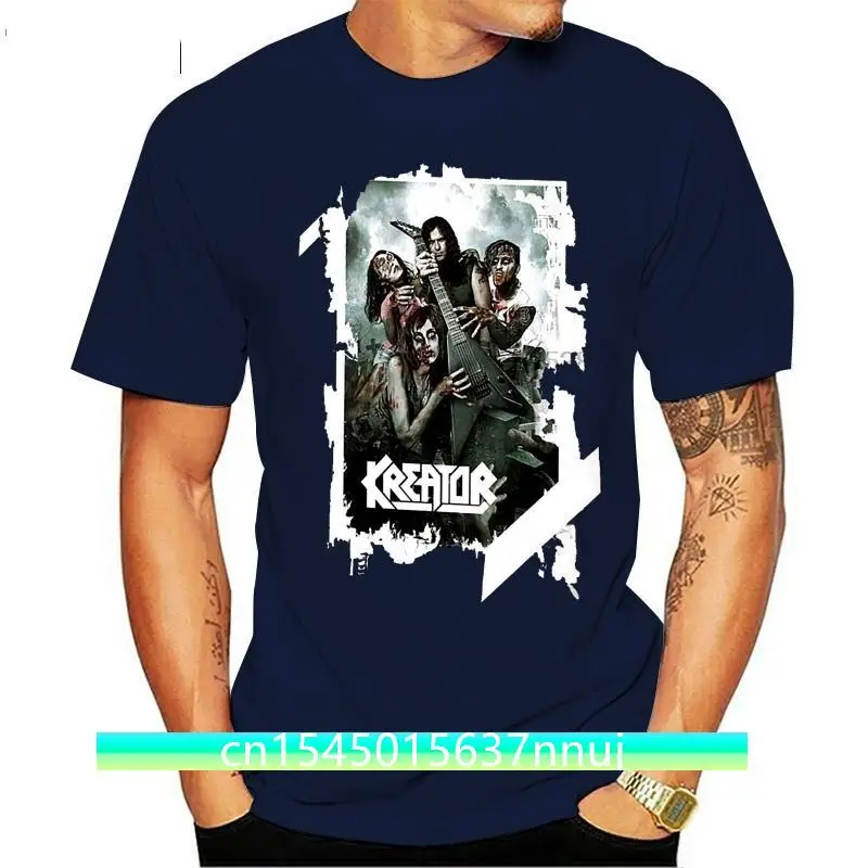 

Mans Kreator Classic Rock Music Band Short Sleeves T-Shirt
