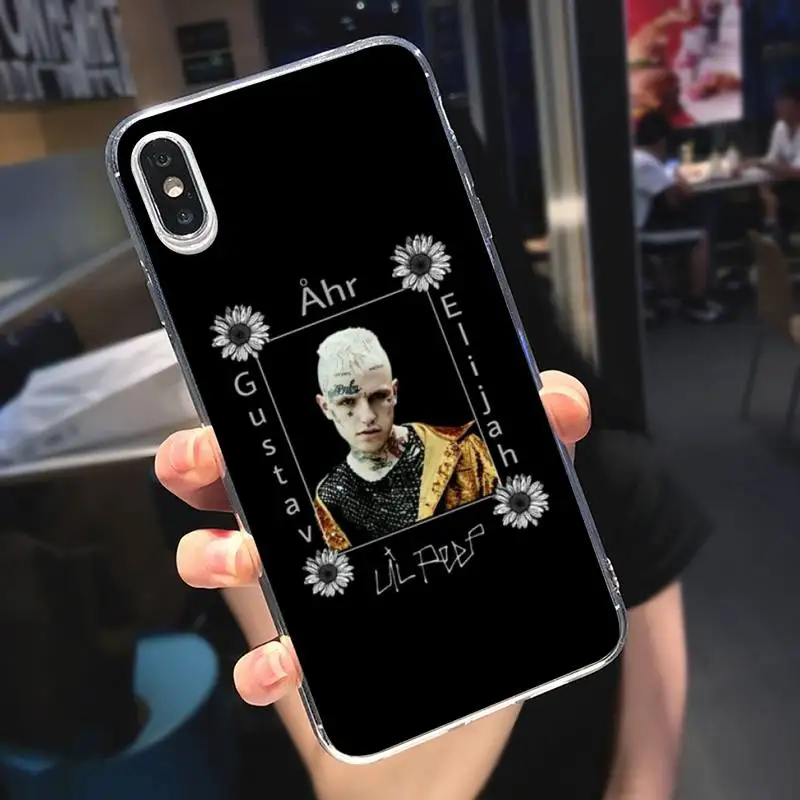 

American rapper singer Lil Peep Phone Case Transparent soft For iphone 5 5s 5c se 6 6s 7 8 11 12 plus mini x xs xr pro max