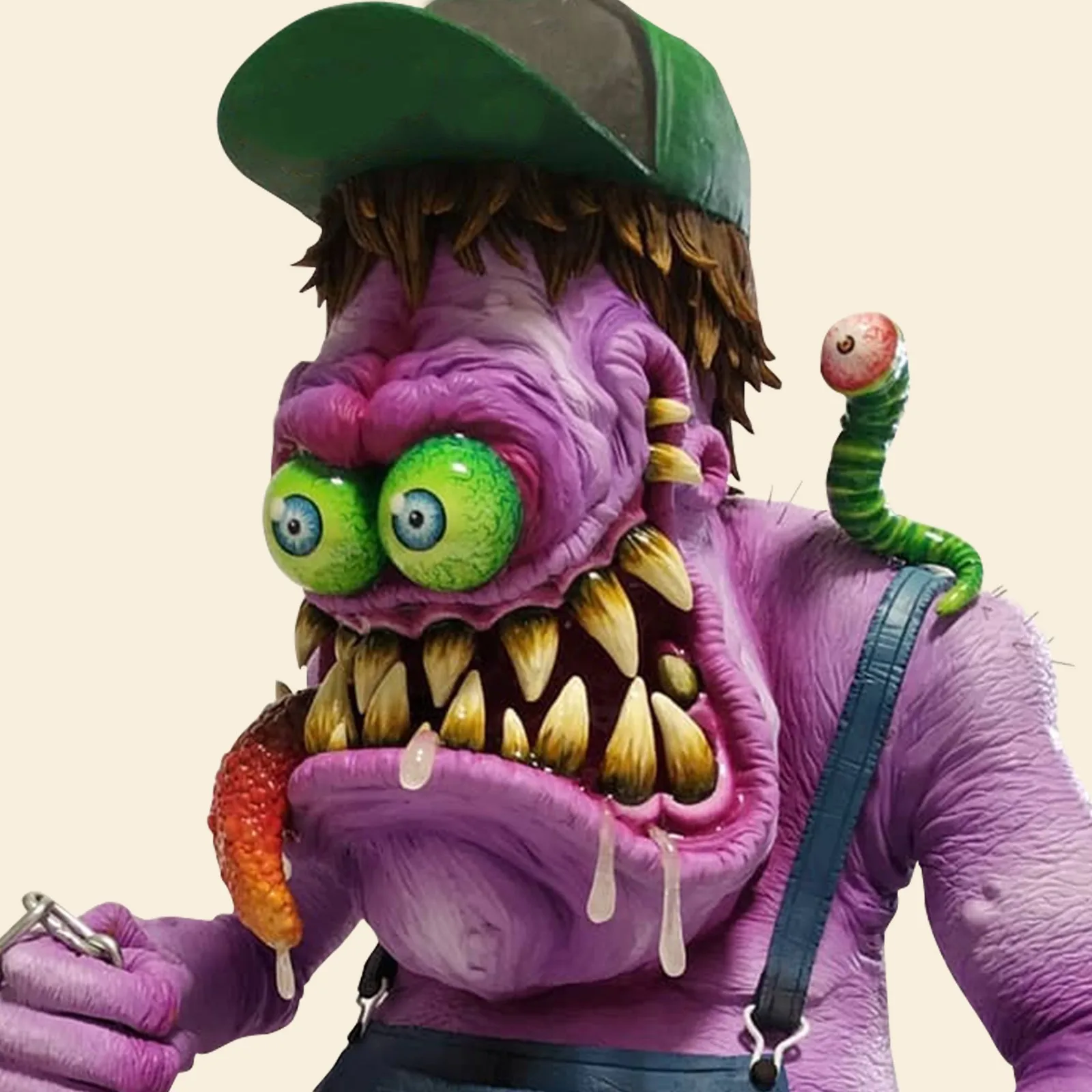 

Недорогая аниме-фигурка на Хэллоуин 2022, злые статуэтки эксцентрика с большим ртом, статуэтки, ремесла из смолы, подарок с орнаментом для дом...