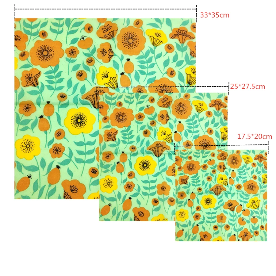 Многоразовая пищевая пленка из пчелиного воска s моющиеся мешки для хранения