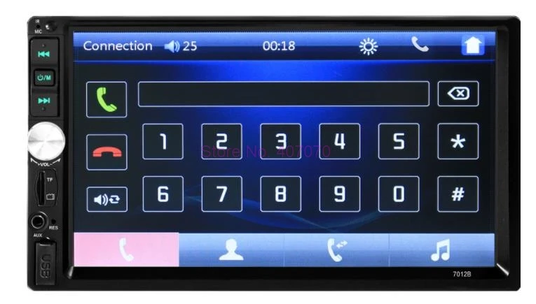 DHL или Fedex 10 шт. 7012B 7-дюймовый Bluetooth TFT экран автомобильная аудиосистема MP5 плеер 12 В