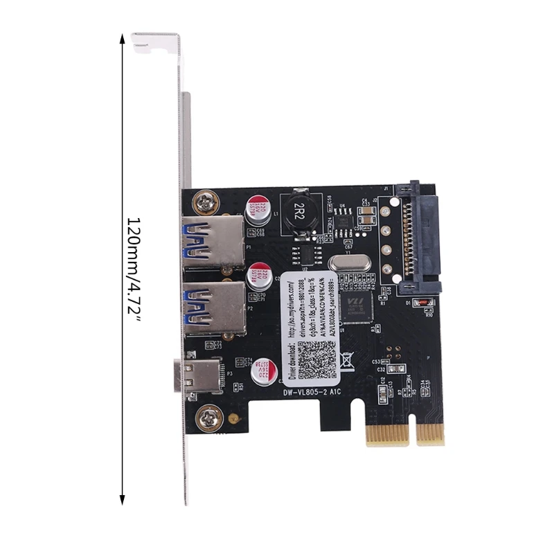 PCIE PCI Express к USB 3 1 Type-C 2 порта 0 Type-A адаптер расширения с SATA 15 PIN | Компьютеры и офис