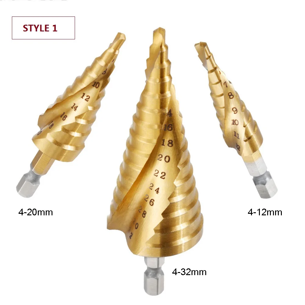 Спиральное и прямое Рифленое центральное сверло из быстрорежущей стали 4 12/20/32 мм