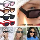 Прямоугольные Солнцезащитные очки Модные леопардовые летние солнцезащитные очки ретро квадратные UV400 2021