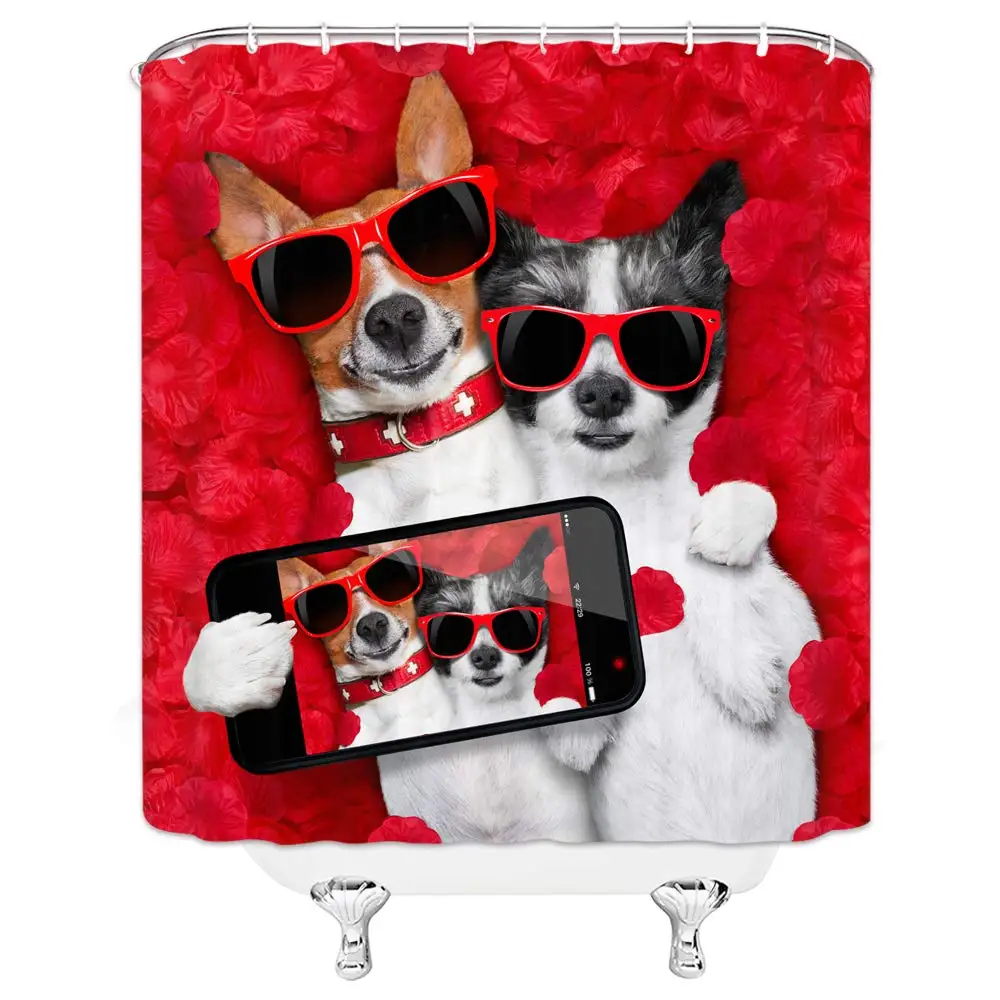 Милый домашний декор для ванной комнаты и собаки кошки|Шторы душа| |