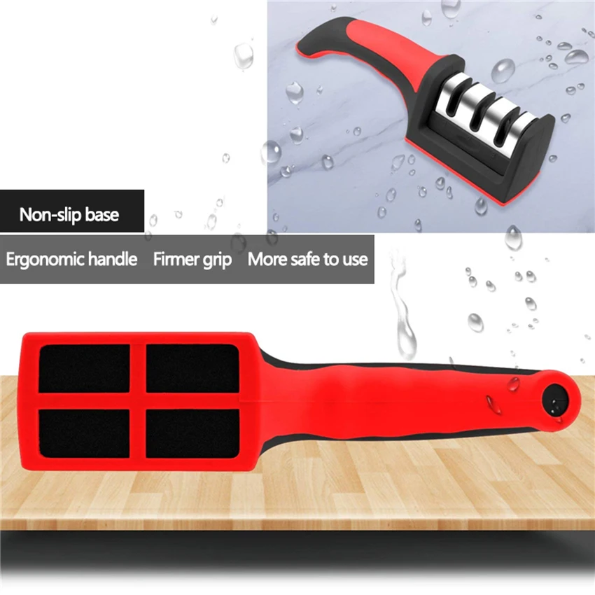 3 этапа профессиональная точилка для ножей алмазная быстрая ручные инструменты заточки точильный