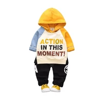 spring autumn children fashion clothes baby boy girls letter hoodies pants 2pcssets kid infant outfit toddler cotton sportswear