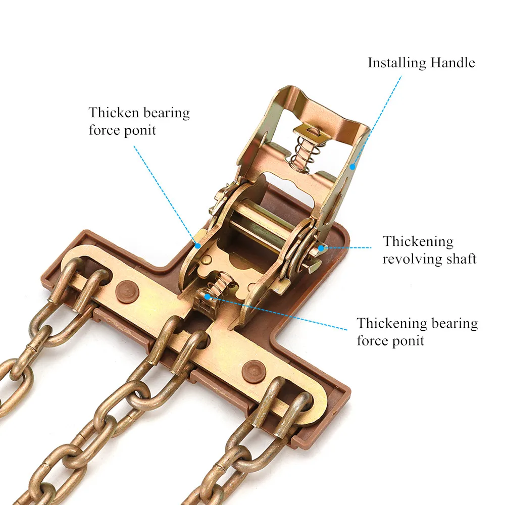 1 шт. противоскользящие цепи балансировочная конструкция из марганцевой стали